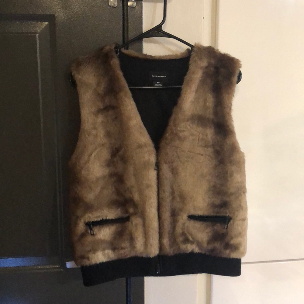 Club Monaco Fur Vest